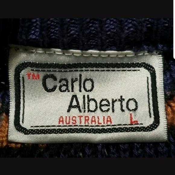 Vintage Carlo Alberto Mens Sweater Cosby/Biggie - Picture 3 of 4